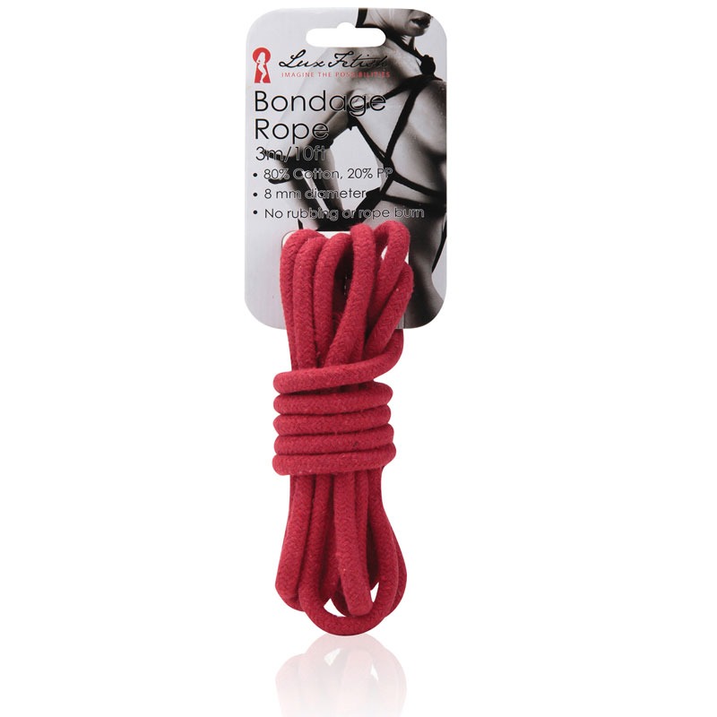 Bondage Seil, rot 3 Meter