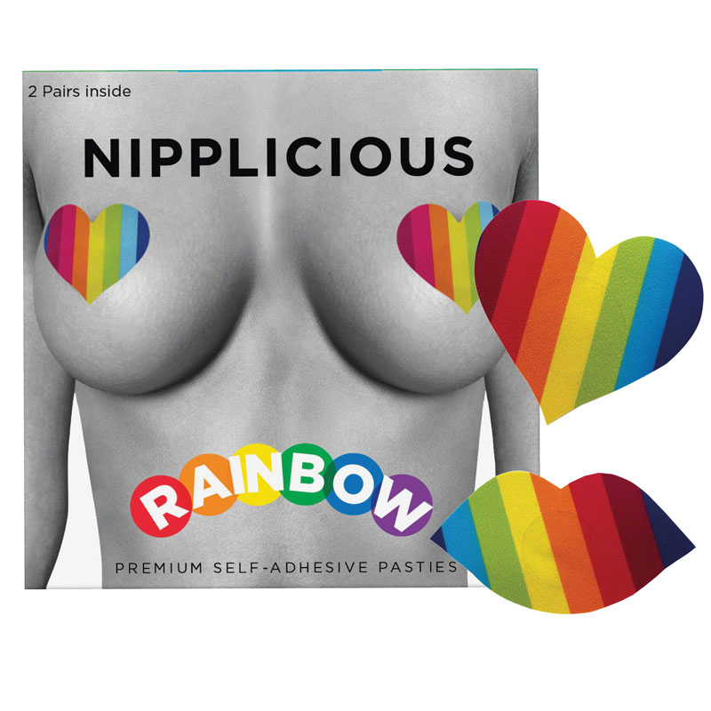 Rainbow Nippel-Pasties