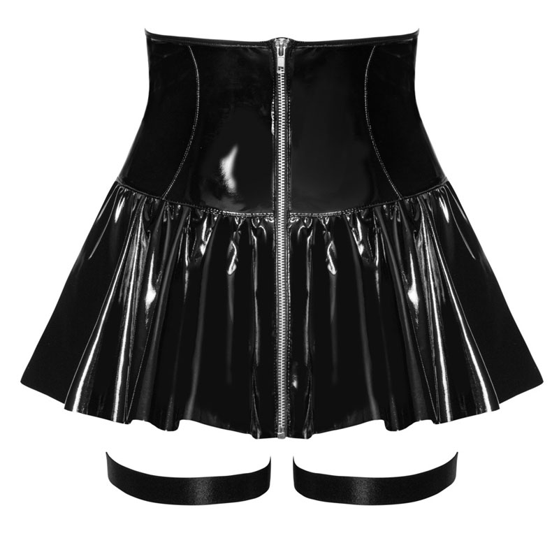 Rock aus Lack hinten im Detail