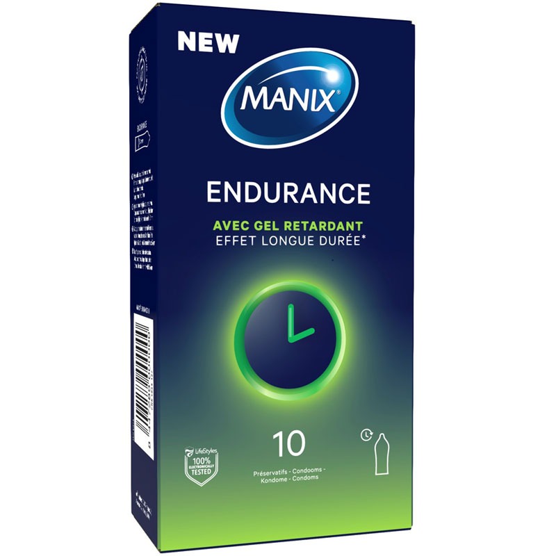 Aktverl&auml;ngernde, feuchte Latex-Kondome Endurance