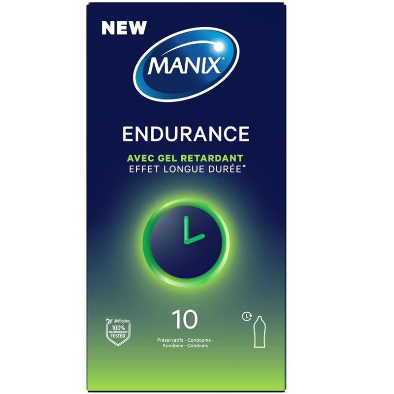 Aktverlängernde, feuchte Latex-Kondome Endurance