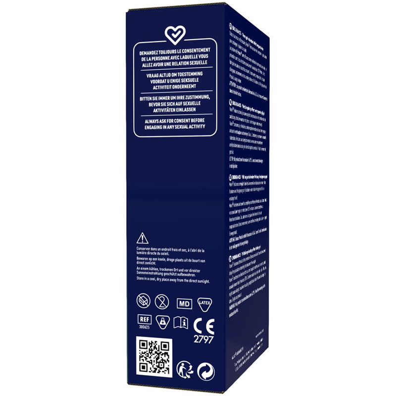 Aktverlängernde, feuchte Latex-Kondome Endurance