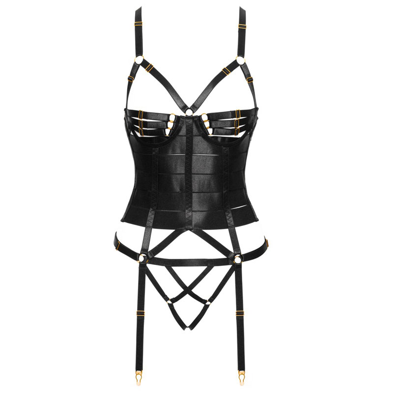 Strapscorsage & String ouvert im Detail vorn