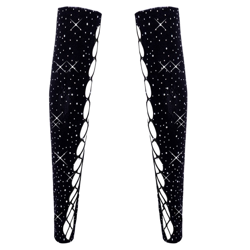 Armstulpen mit Glitzersteinen