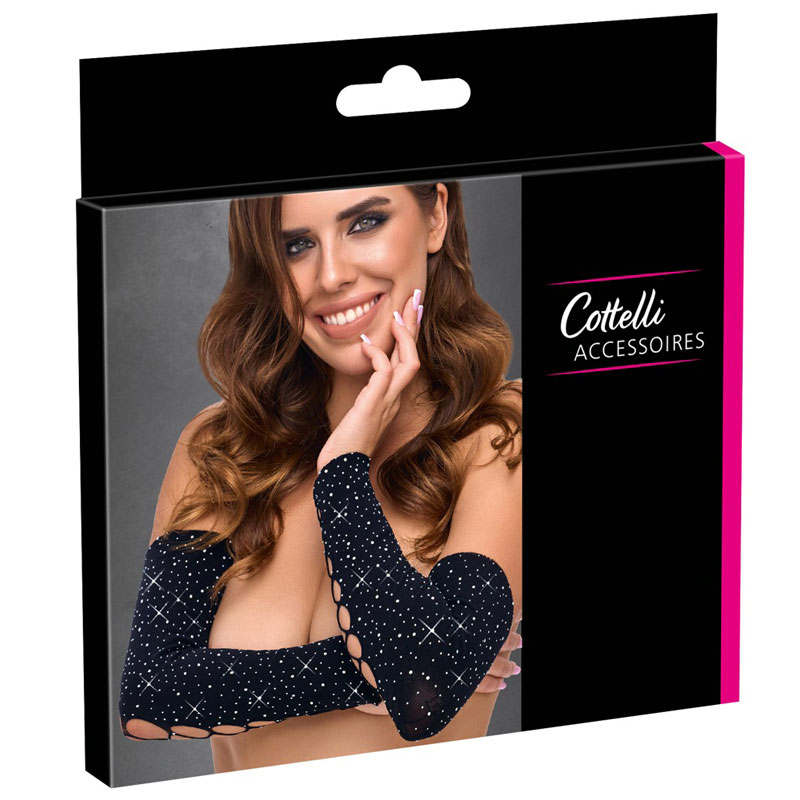 Armstulpen mit Glitzersteinen Verpackung