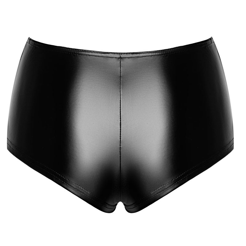 Schwarze Hotpants hinten